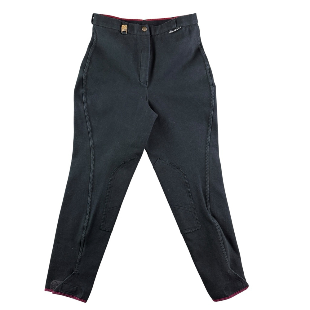 EqueSport Black Riding Pants Women’s Equestrian Stretch Breeches Size 30 Long